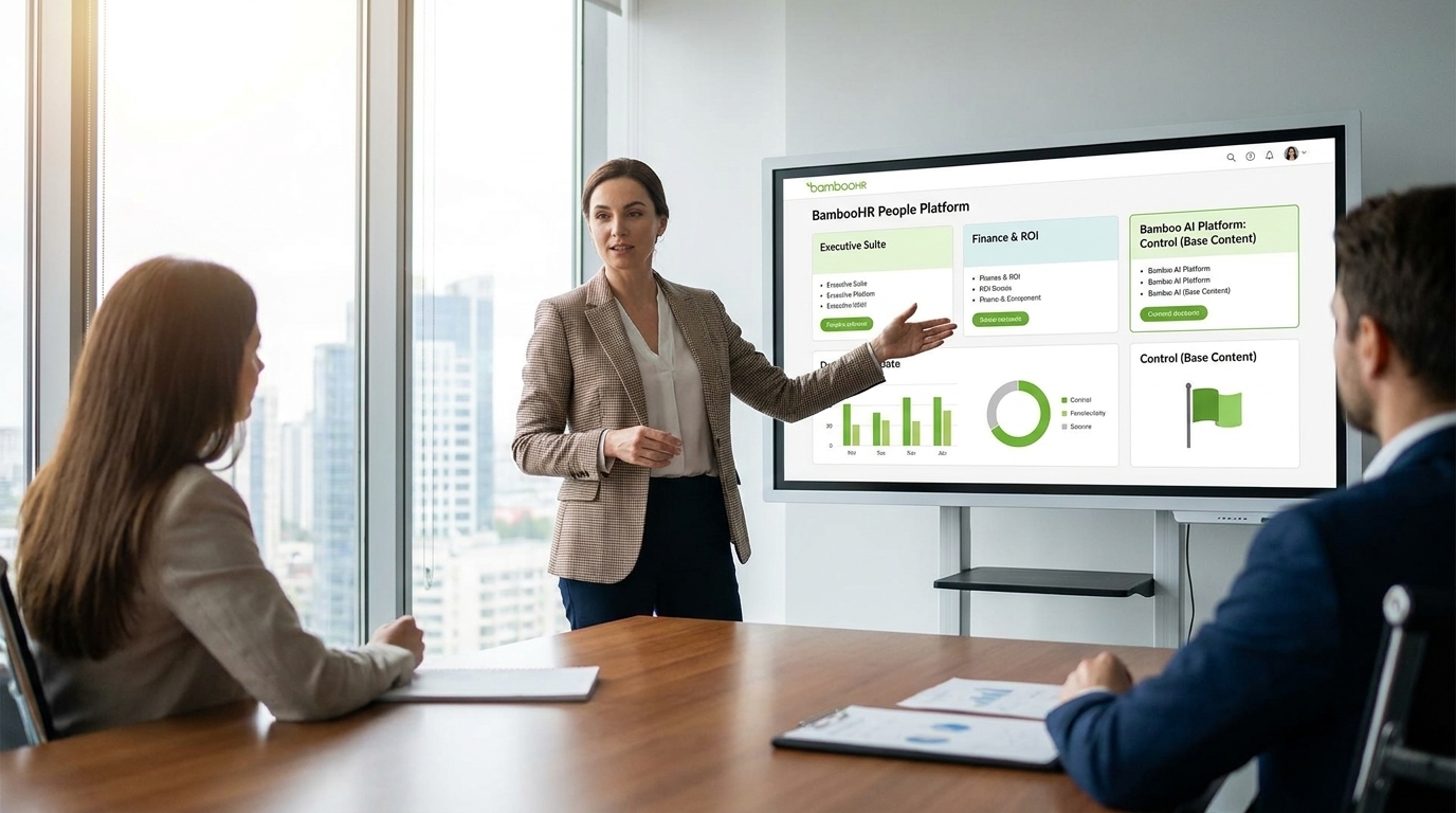 BambooHR AI Platform Dashboard with Employee Management and Payroll